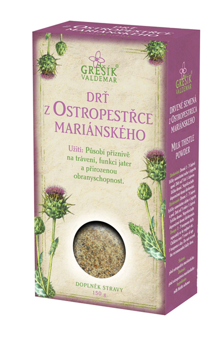 Semienka Z OSTROPESTRECA MARIÁNSKÉHO (drť)