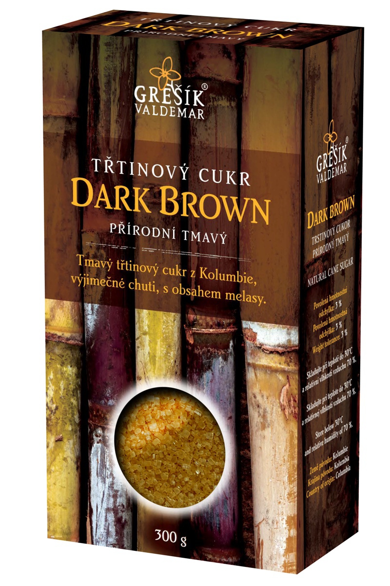 Trstinový cukor DARK BROWN (prírodný tmavý)